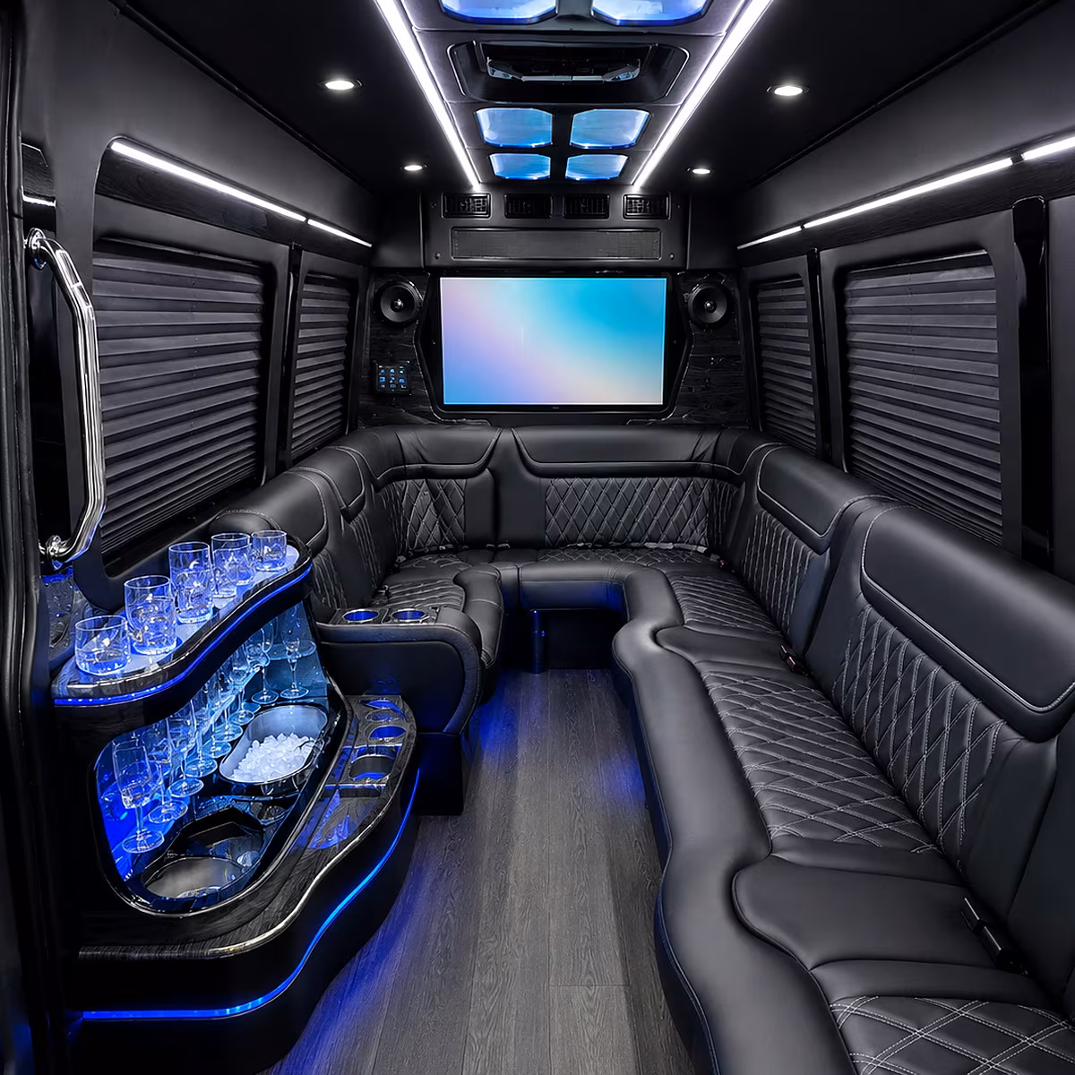 bentonville party bus rentals inside