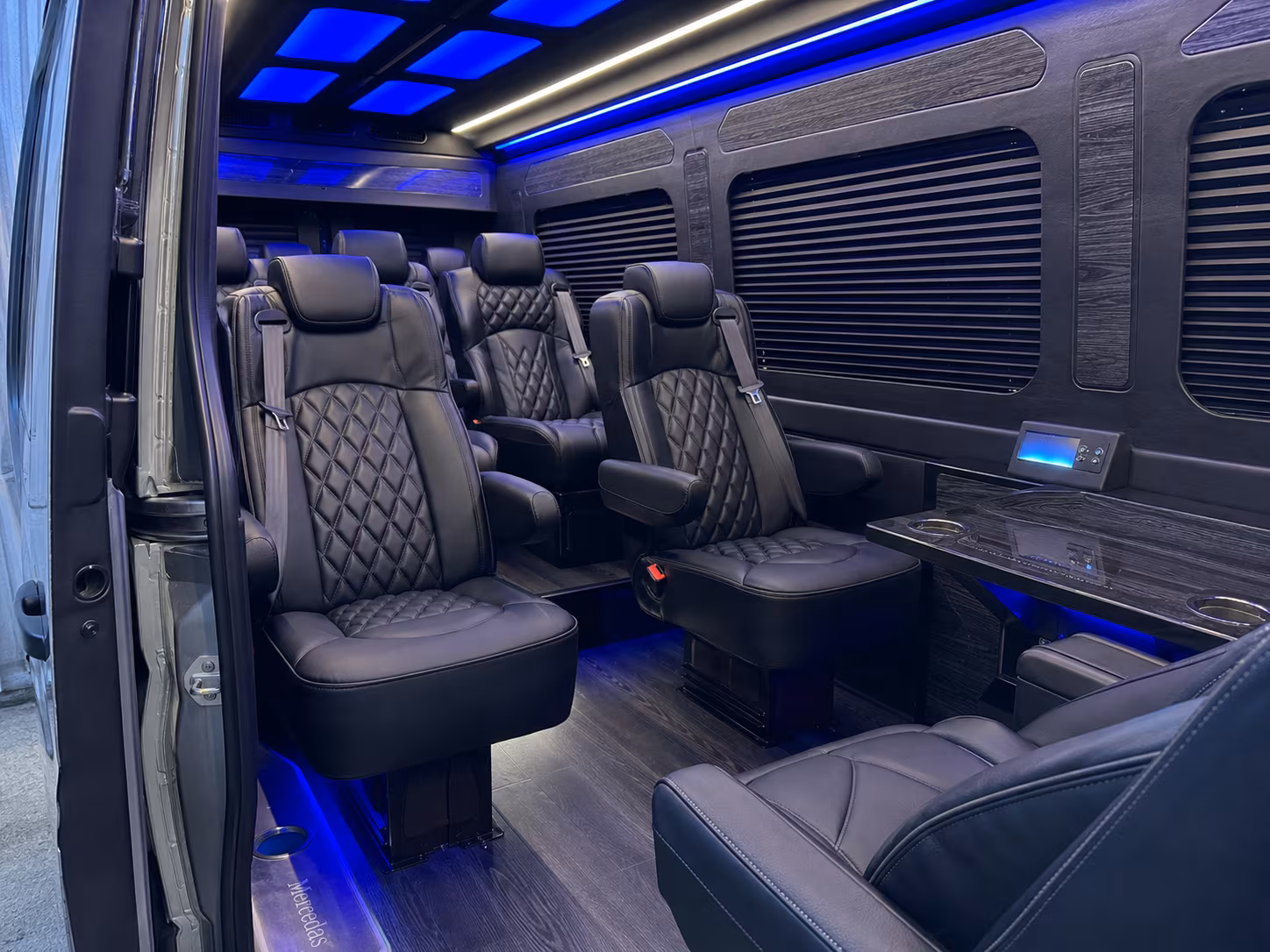 sprinter van transportation for groups and events across bentonville