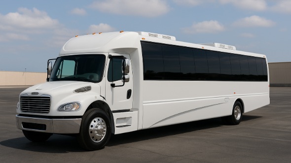 Exterior of Charter Bus Company Rogers's 15 Passenger Minibus in Rogers