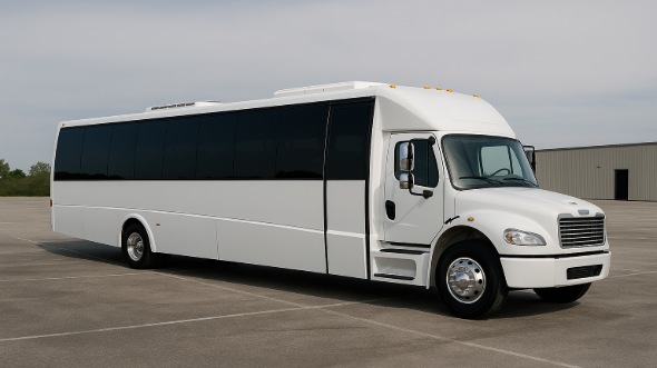 Exterior of Charter Bus Company Rogers's 18 Passenger Minibus in Rogers