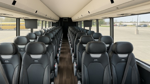 Interior of Charter Bus Company Rogers's 20 Passenger Mini bus in Rogers