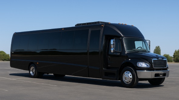 Exterior of Charter Bus Company Rogers's 20 Passenger Mini bus in Rogers