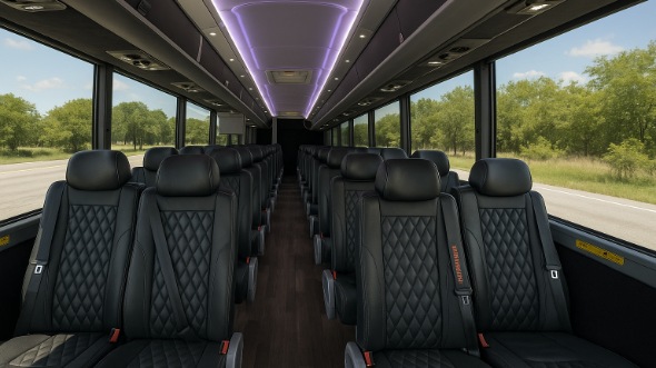 bentonville 18 passenger minibus inside