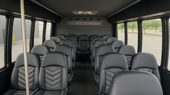 bentonville 20 passenger minibus inside