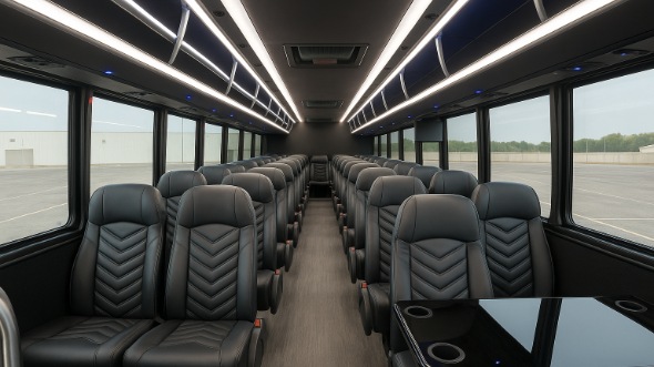 bentonville 28 passenger minibus inside