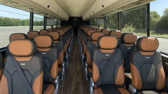 bentonville 50 passenger charter bus rental