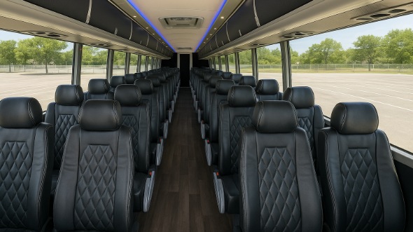 bentonville 56 passenger charter bus rental